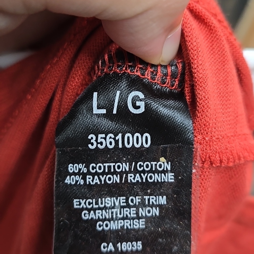 Tahari Size L Faded Red Sleeveless Tank Top - Picture 6 of 7